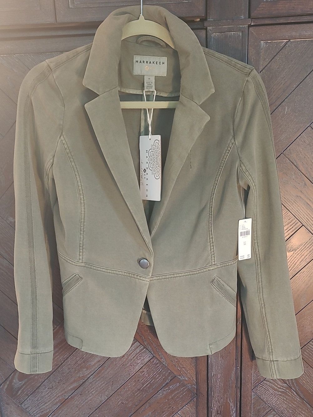 **NWT* Blazer By Marrakech Army Green Stretch XS